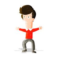 cartoon startled man N15