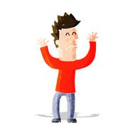 cartoon stressed man N26