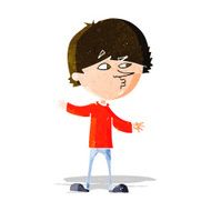 cartoon curious man N21