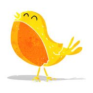 cartoon singing bird N21