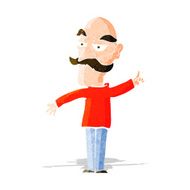 cartoon old man telling story N3
