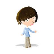 cartoon confused woman N46