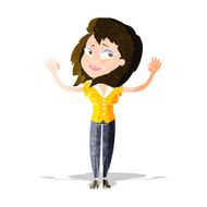 cartoon woman giving up N2