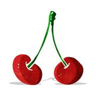 cartoon cherries N10