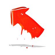 cartoon slimy pointing arrow symbol N3