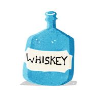cartoon old whiskey bottle N3