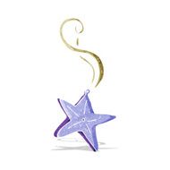 cartoon magic star necklace N3