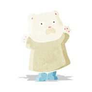 funny cartoon polar bear N8