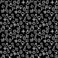 doodle vector seamless pattern