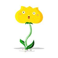 cartoon shocked flower N3