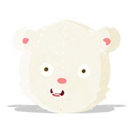 cartoon polar teddy bear head