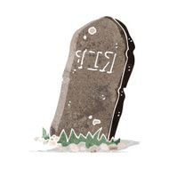 cartoon spooky grave N20