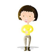 cartoon tired woman N7