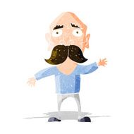 cartoon worried old man N5