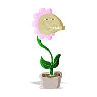 cartoon monster flower N4