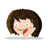 cartoon happy girl N29