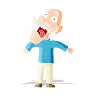 cartoon terrified old man N4