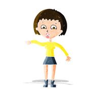 cartoon surprised woman N64