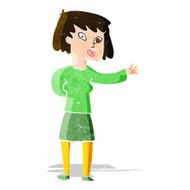 cartoon woman explaining N14