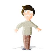 cartoon shocked man N47