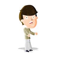 cartoon shocked man N49