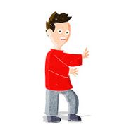 cartoon shocked man N50