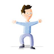 Cartoon Man Panicking N20