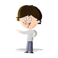 cartoon boy laughing and pointing N3