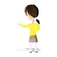 cartoon woman gesturing N7