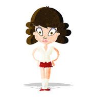 cartoon pretty woman N71