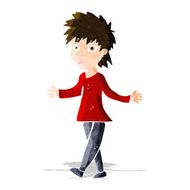 cartoon woman shrugging shoulders N117