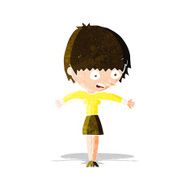 cartoon woman panicking N3
