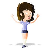 cartoon pretty girl N32