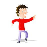 cartoon happy man pointing N18