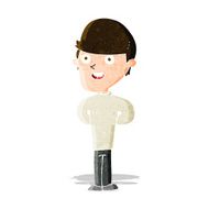 cartoon happy man N118