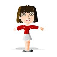 cartoon excited woman N35