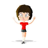 cartoon pretty girl N33