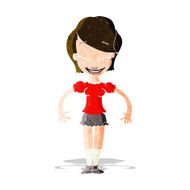 cartoon pretty woman N72