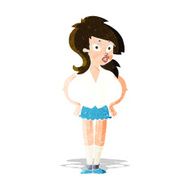 cartoon pretty woman N73