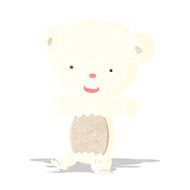 cartoon teddy polar bear cub