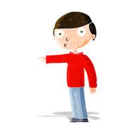 Cartoon Man Pointing N62