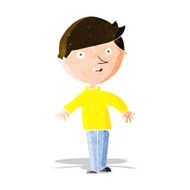 cartoon happy man N119