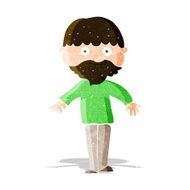 cartoon happy man N121