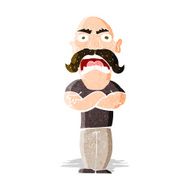 cartoon angry man N38