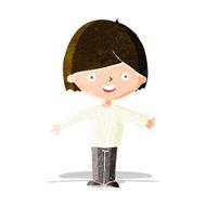 cartoon happy man N124
