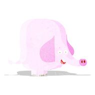 cartoon pink elephant N22