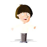 cartoon happy man N125
