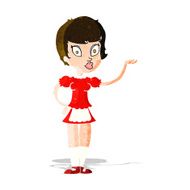 Cartoon Waitress N14
