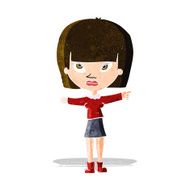 cartoon woman pointing N54