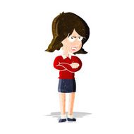 cartoon angry woman N6